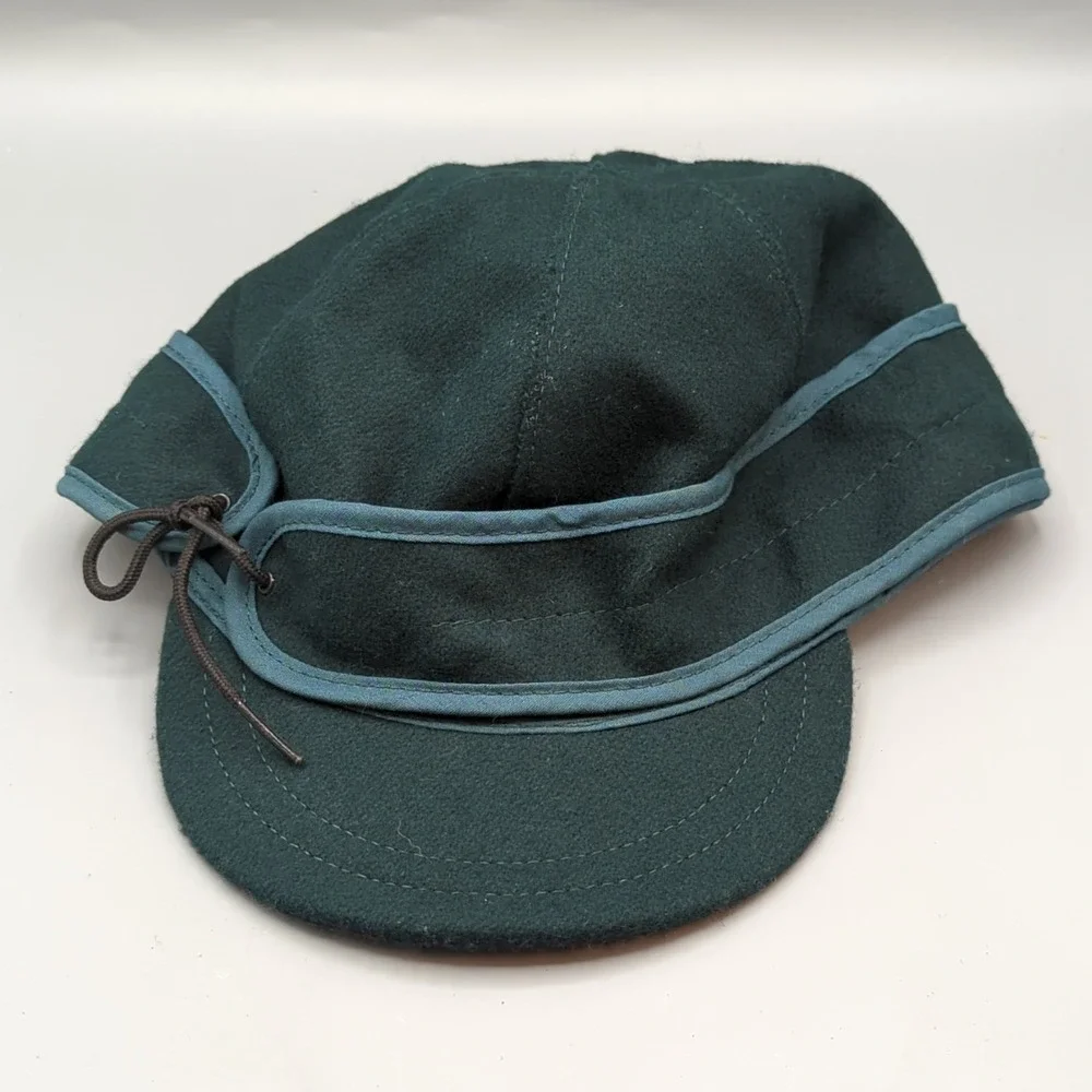 Stormy Kromer Original 1903 Wool Blend Cap Hat Green Size 7 5/8